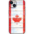 Canada Flag Light Wood iPhone 15 Plus Skin